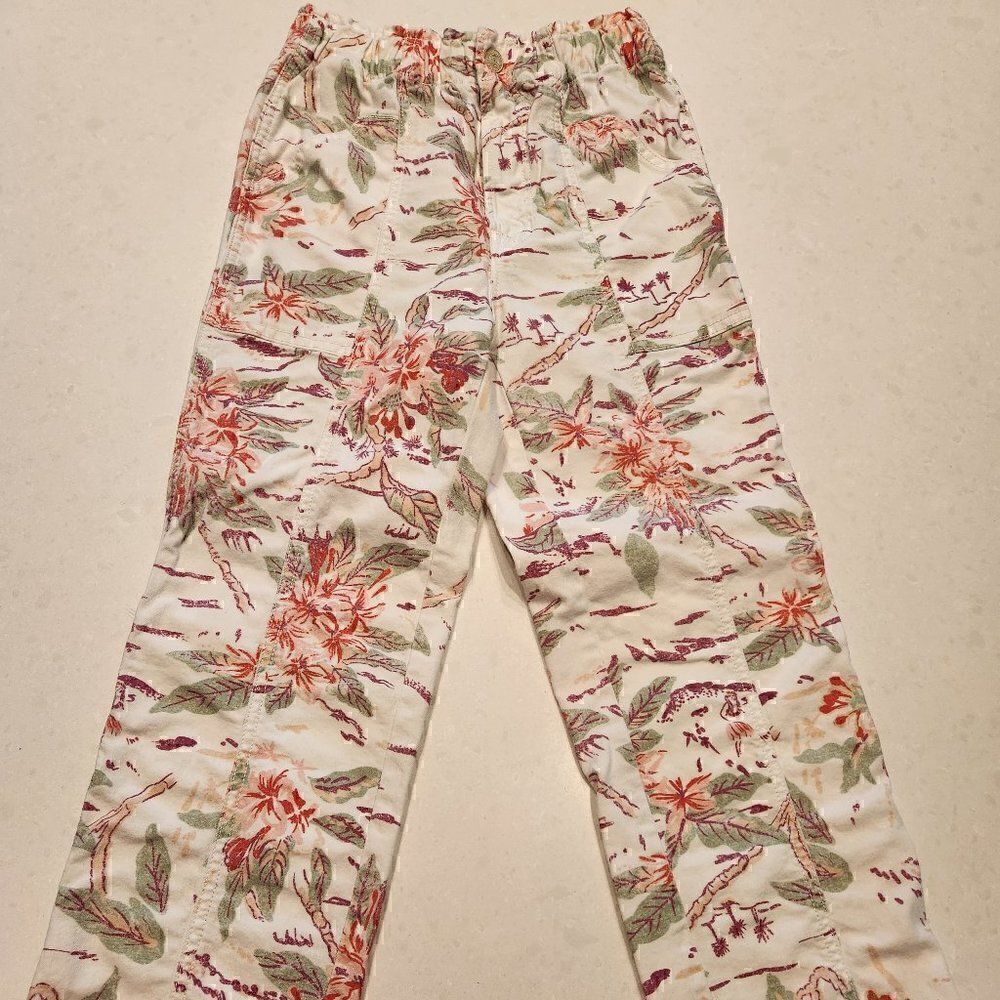 Mother floral print jeans. Size 24